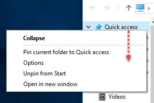 QuickAccress-ThisPC-Windows10-Option