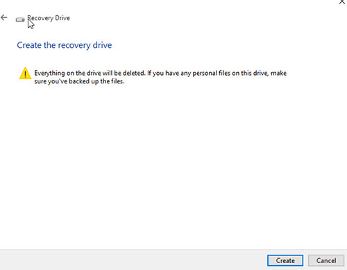 Recovery-Drive-Windows10-USBCreate