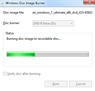 Windows Disc image Burner3