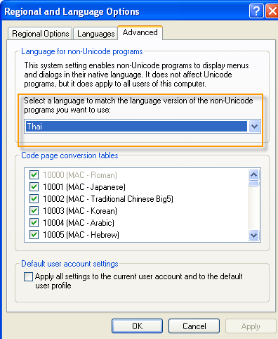 grave accent missing Windows XP-3