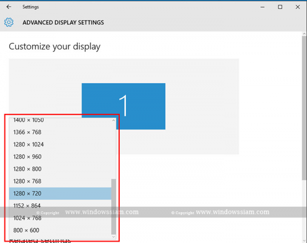 Display Setting Windows 10 2