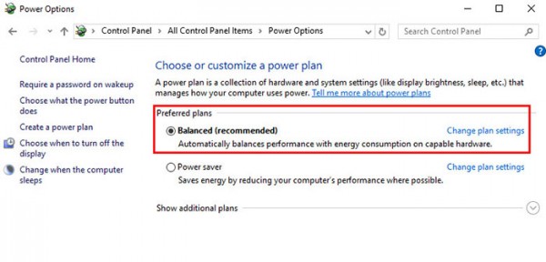 Turn Off Diskplay Windows10 Option Plan