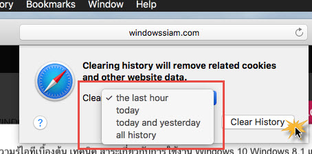 Clear History safari MacOS-2