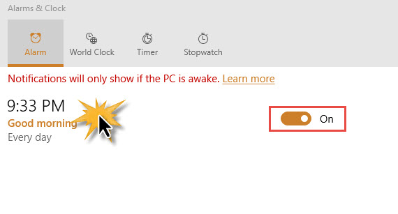 Alarms Clock Windows 10-1