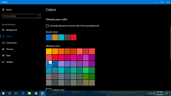 Change Color Surface Windows 10-3