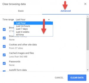 google chrome clear cache passwords