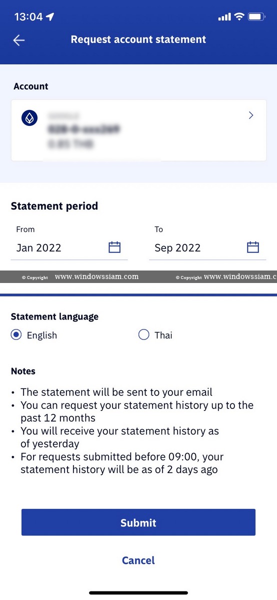 วิธีการขอ Statement ธนาคารกรุงเทพ ฟรี ผ่านแอปมือถือ Bualuangm - Windowssiam